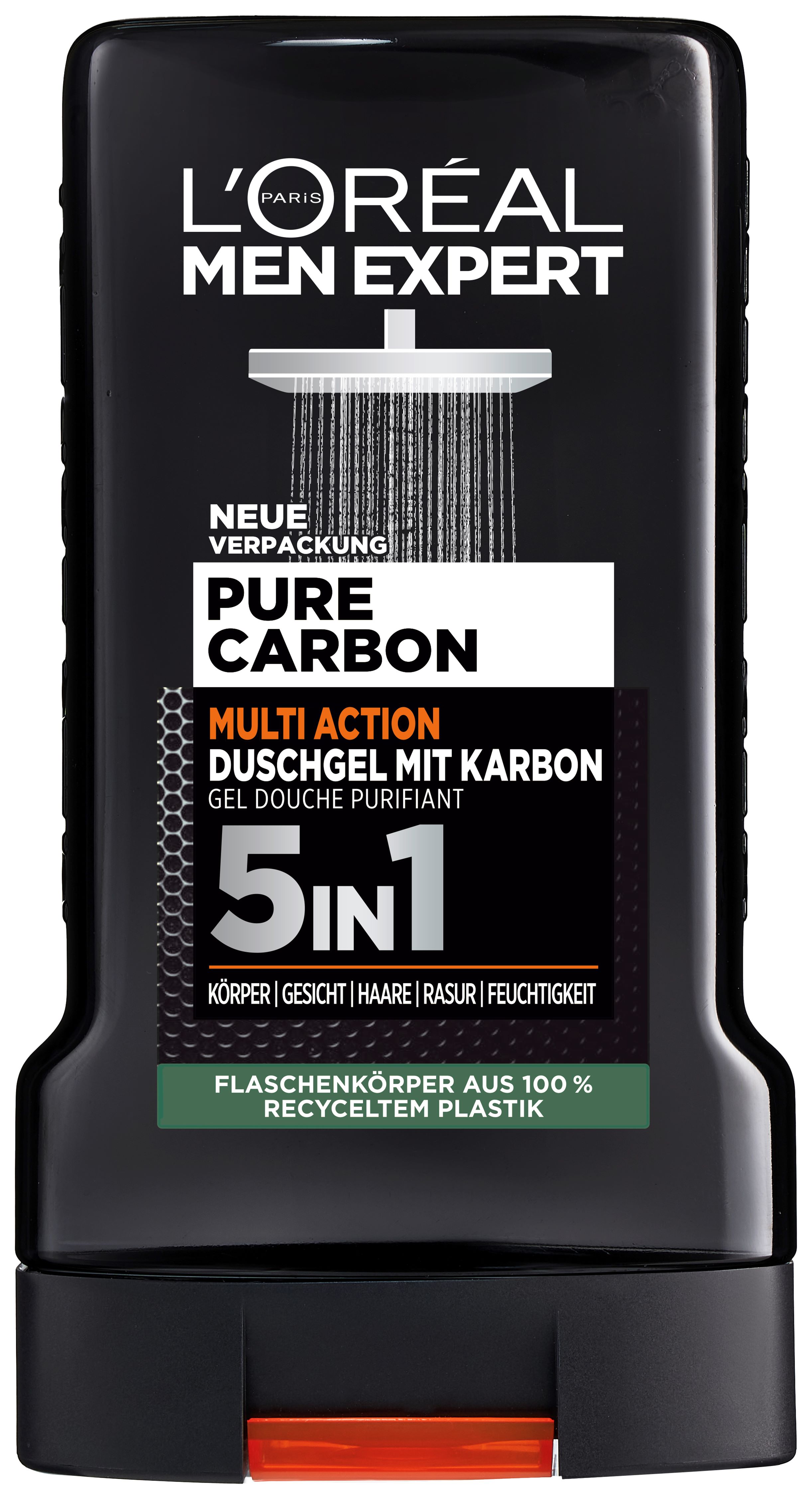 L'OREAL PARIS Carbon Clean Karbonduschgel 5 in 1 Multi Action Waschgel Gel 250 ml