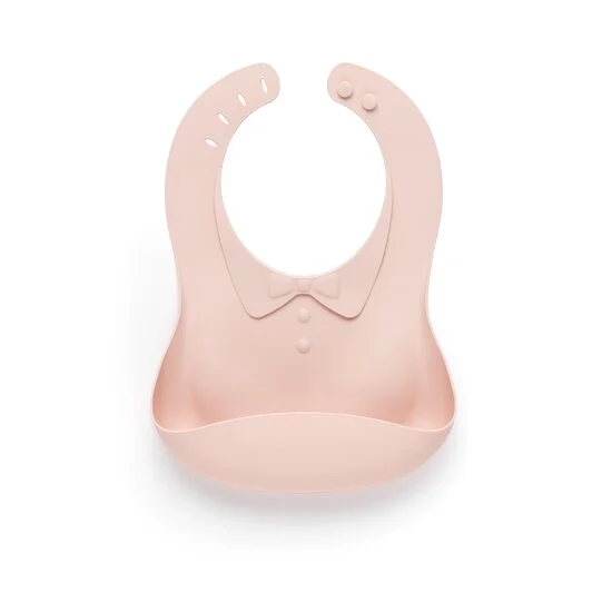 Bavoir silicone   Rose        de               Maïka