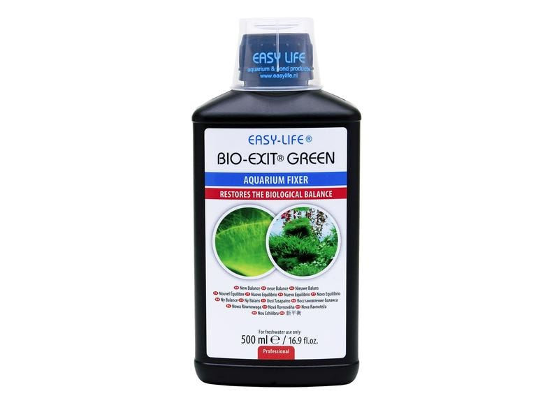 Easy Life Algenvernichter Bio-Exit Green, 500 ml Algenmittel gegen Bartalgen, Fadenalgen, Bürstenalgen und Braunalgen