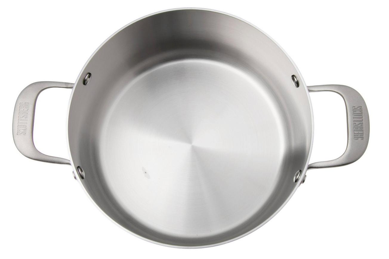 Skottsberg Stainless Steel 535704 kookpan met deksel, 24 cm