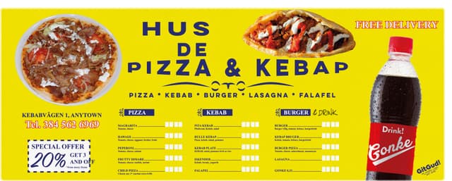GitGud! Pizzakebab musemåtte
