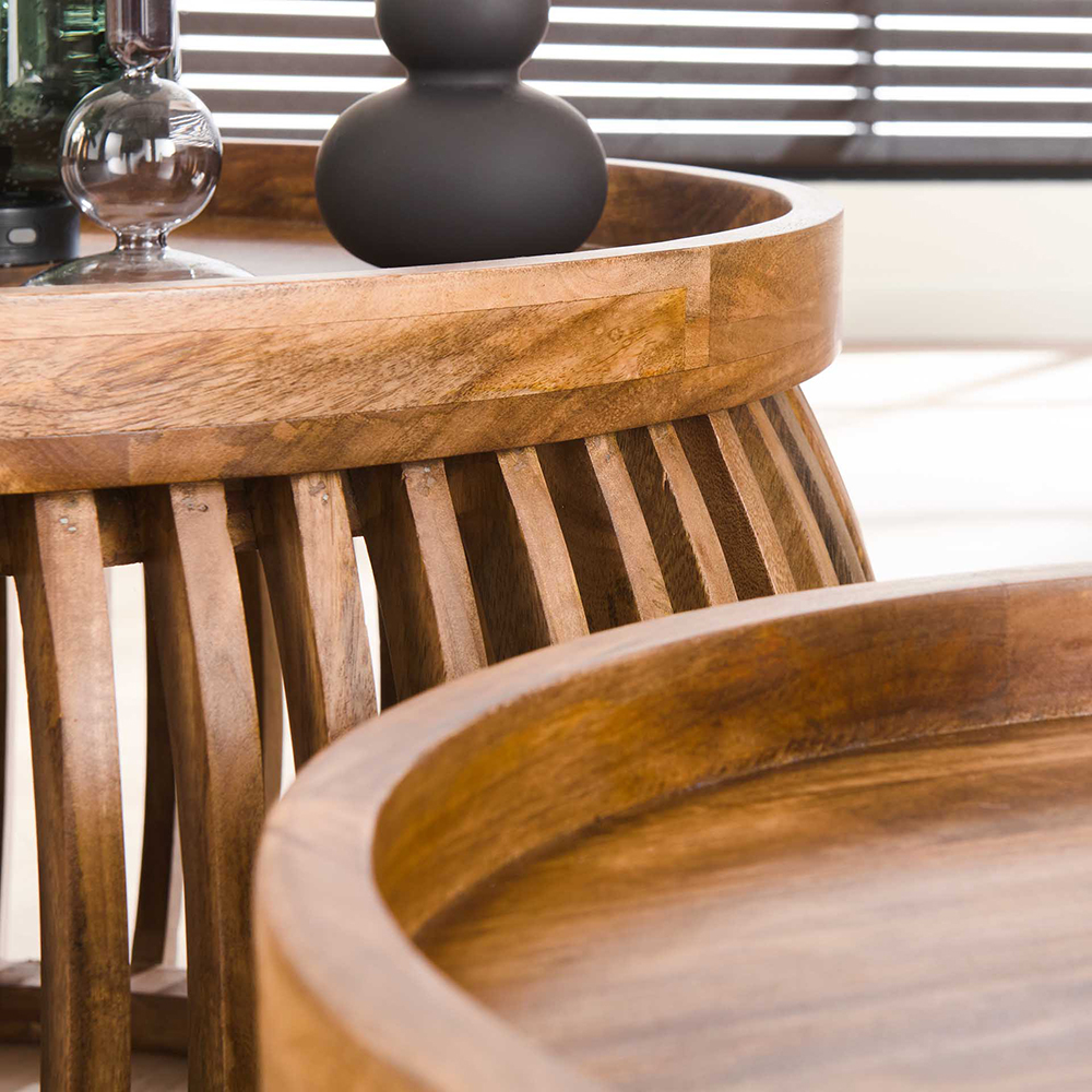 Salontafel Uithoorn rond - set van 2
