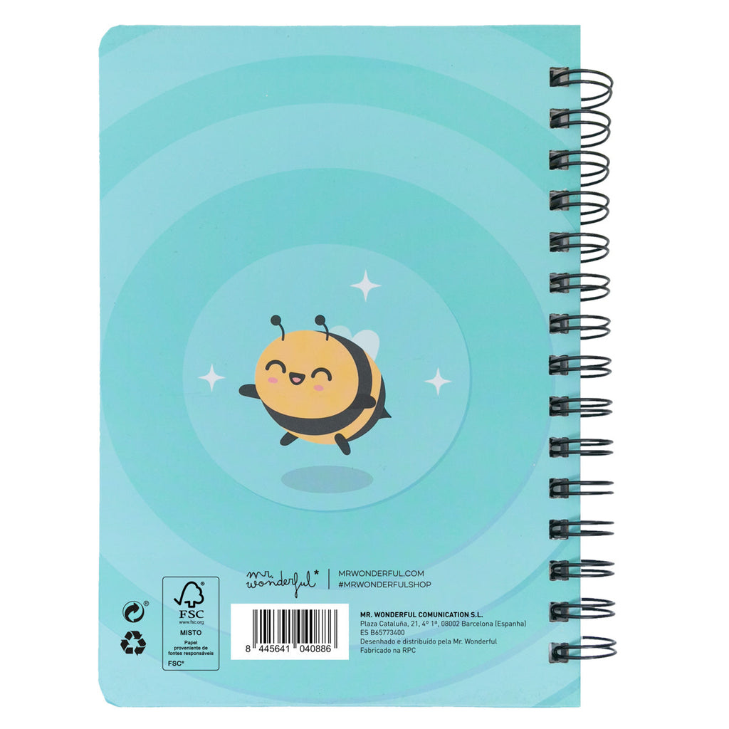 Caderno A5 Squishy - Abelha