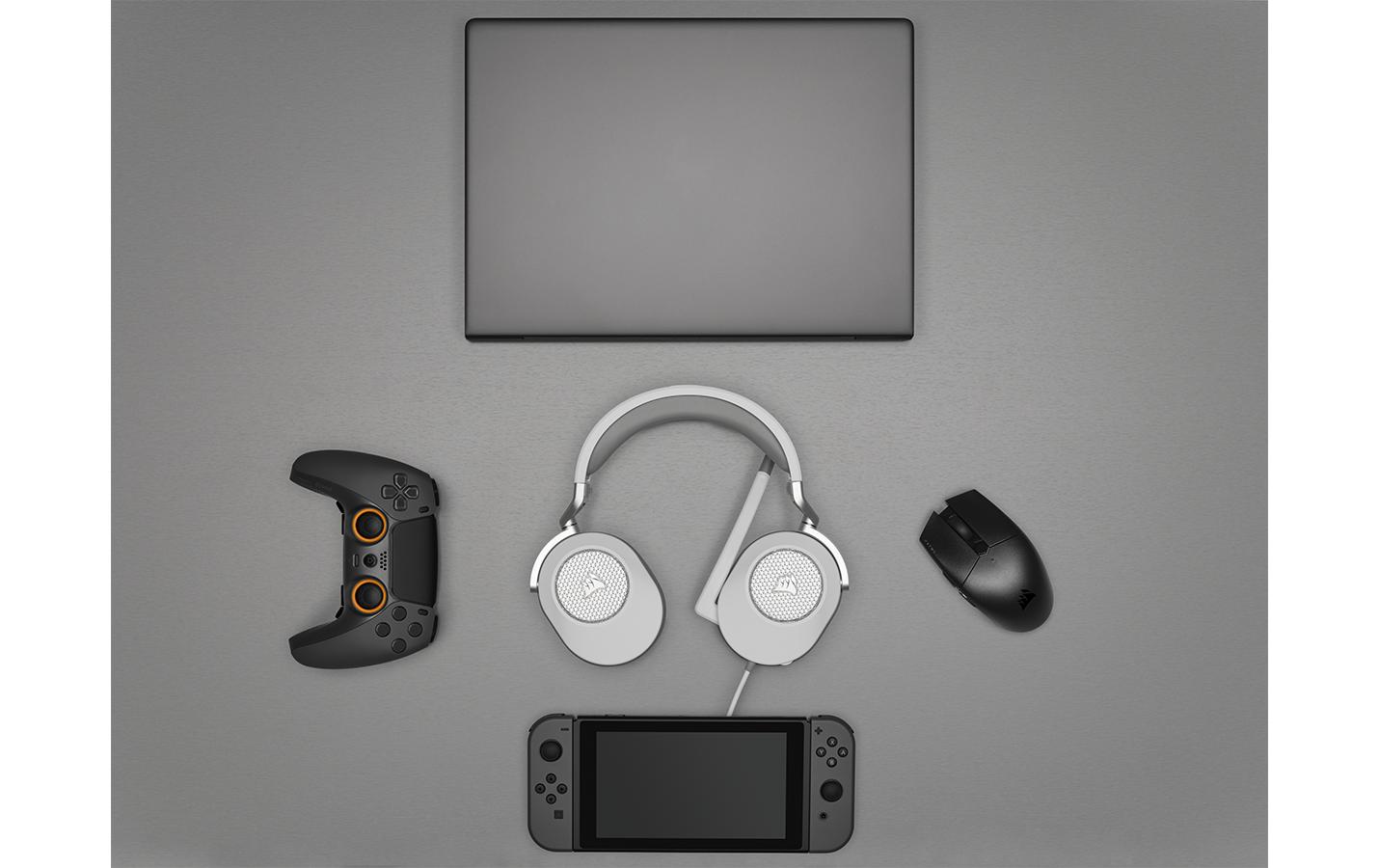 Headset HS65 Surround WeissGaming Headset mit Surround Sound