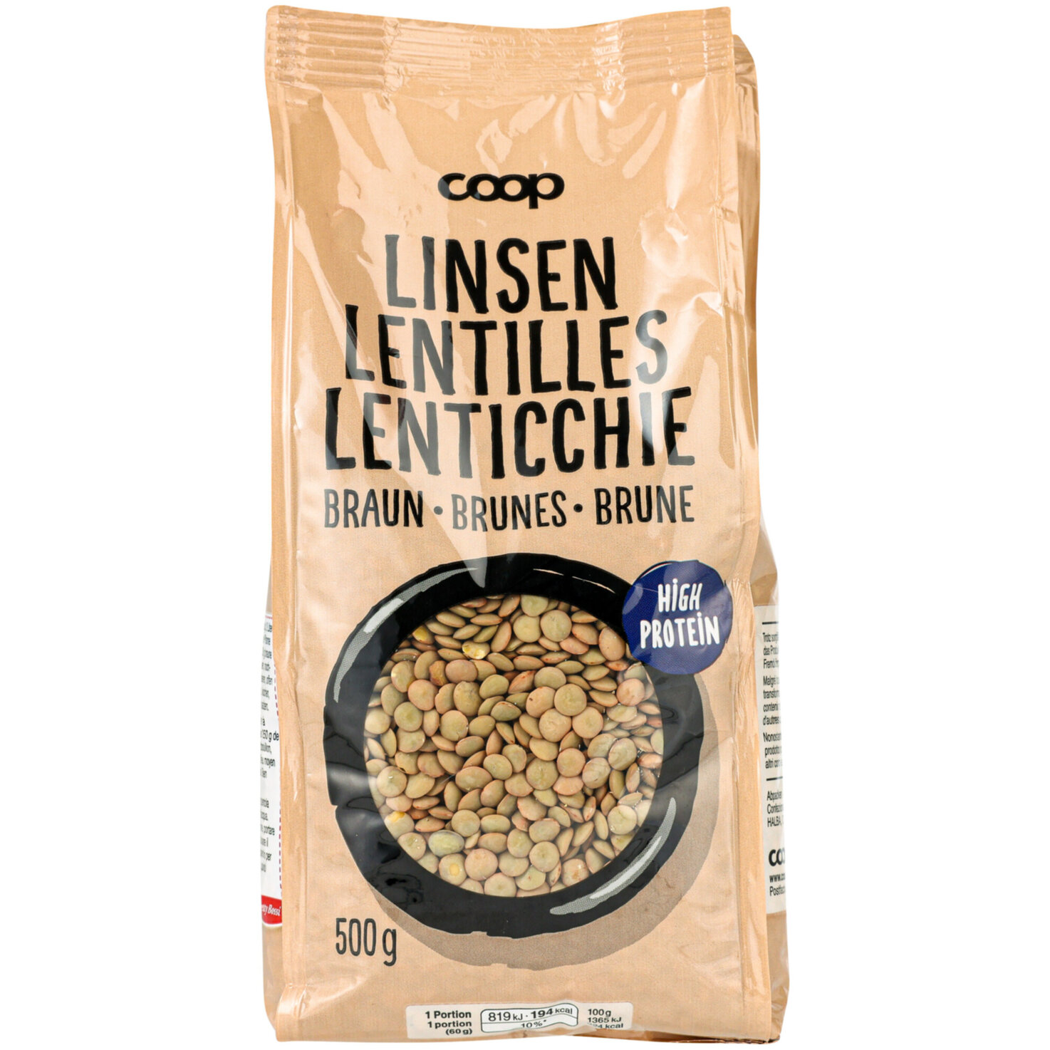 Linsen braun