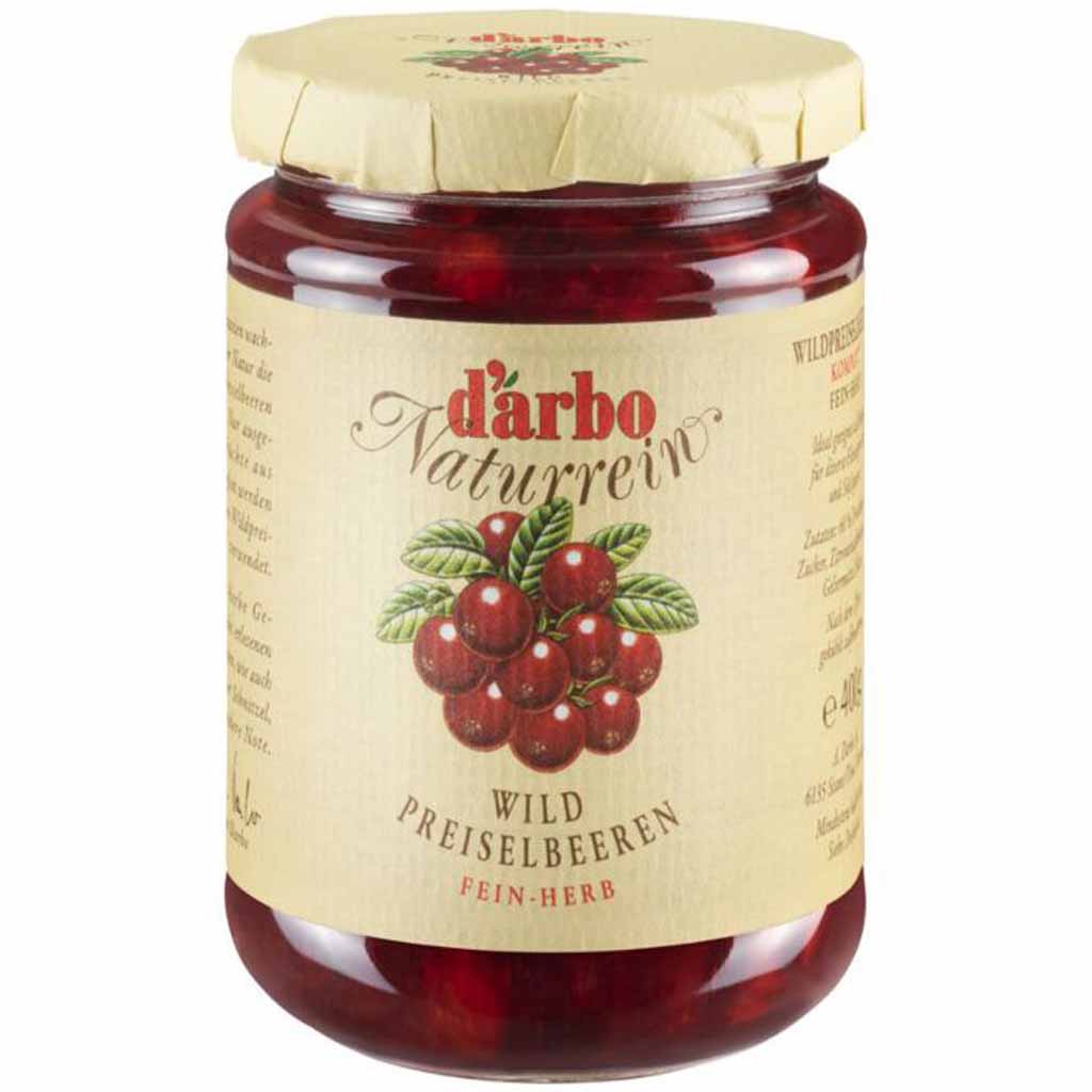 Darbo Kompott Wildpreiselbeeren fein-herb 400g MHD:18.9.26