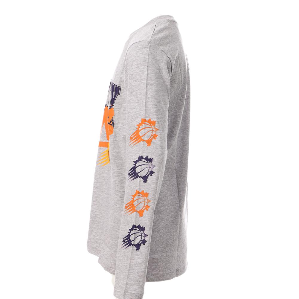 NBA Phoenix Suns T-shirt Manches Longues Gris Garçon NBA Get Busy