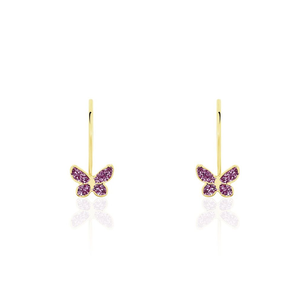 Boucles D'oreilles Pendantes Or Jaune Alyssia