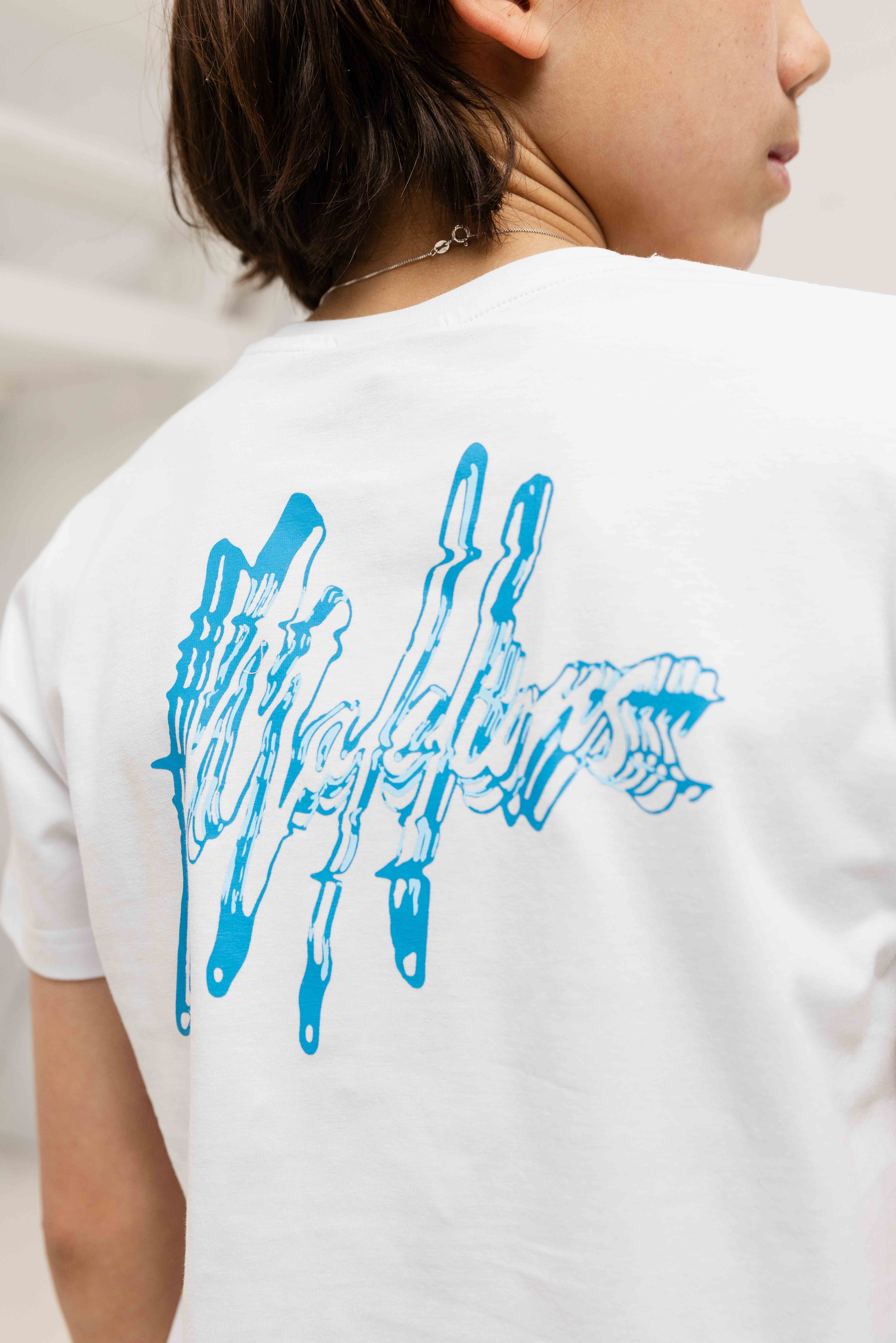 Malelions 3D Wave T-Shirt Kids Wit