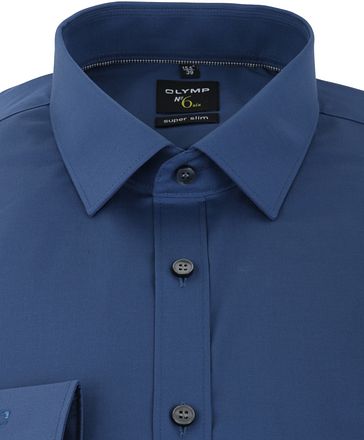 OLYMP No'6 six Overhemd Skinny Fit Donkerblauw 046664-13 kopen