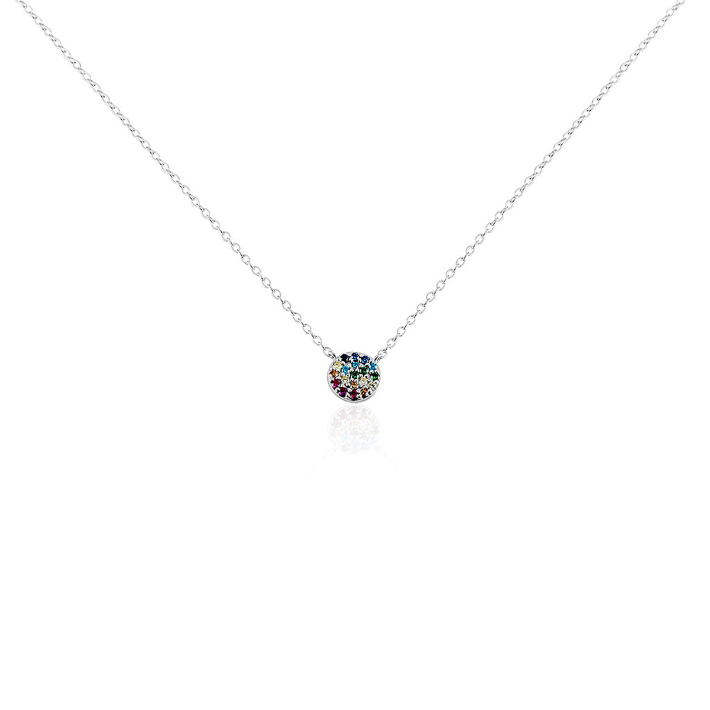 Collier Antonienne Argent Blanc Oxyde De Zirconium