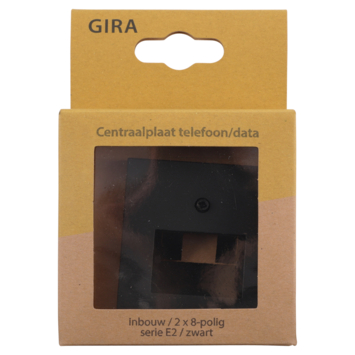 Gira E2 Centraalplaat UTP Mat Zwart