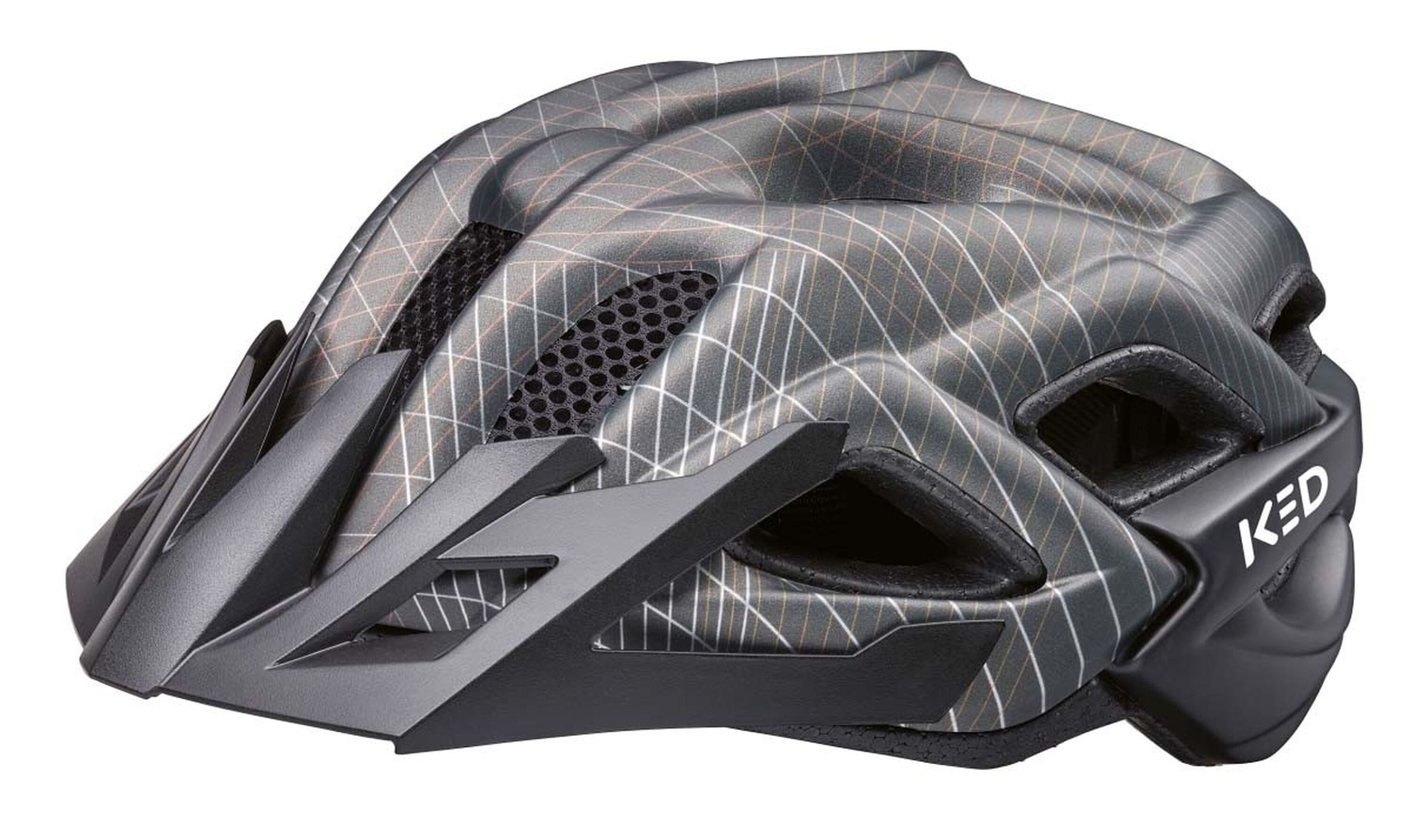 KED Kinder-FahrradhelmSTATUS JR., black metallic matt