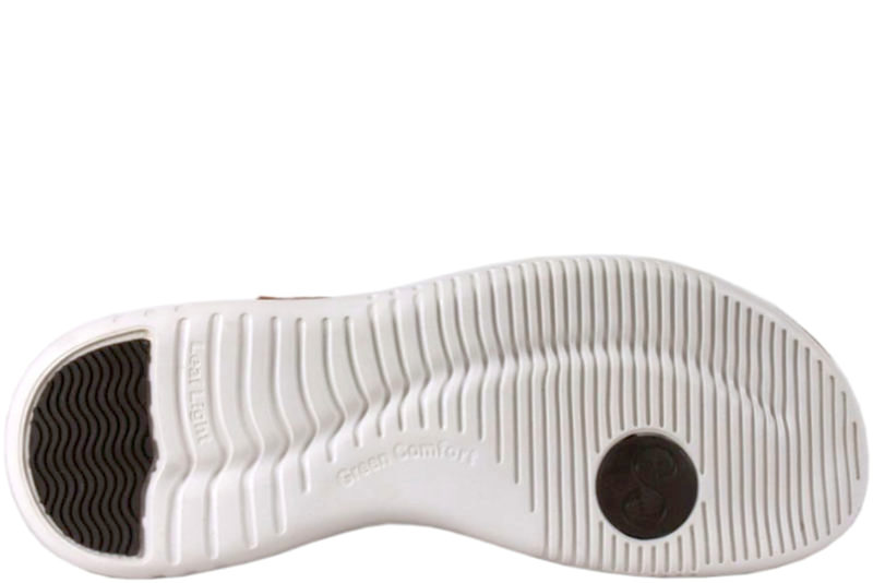 GREEN COMFORT LEAF BRUN SANDAL I SKIND
