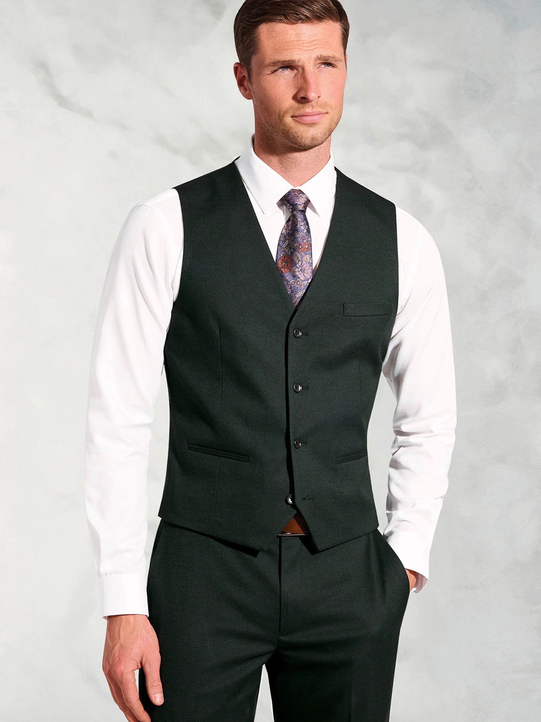 Brook Taverner Flannel Suit Waistcoat