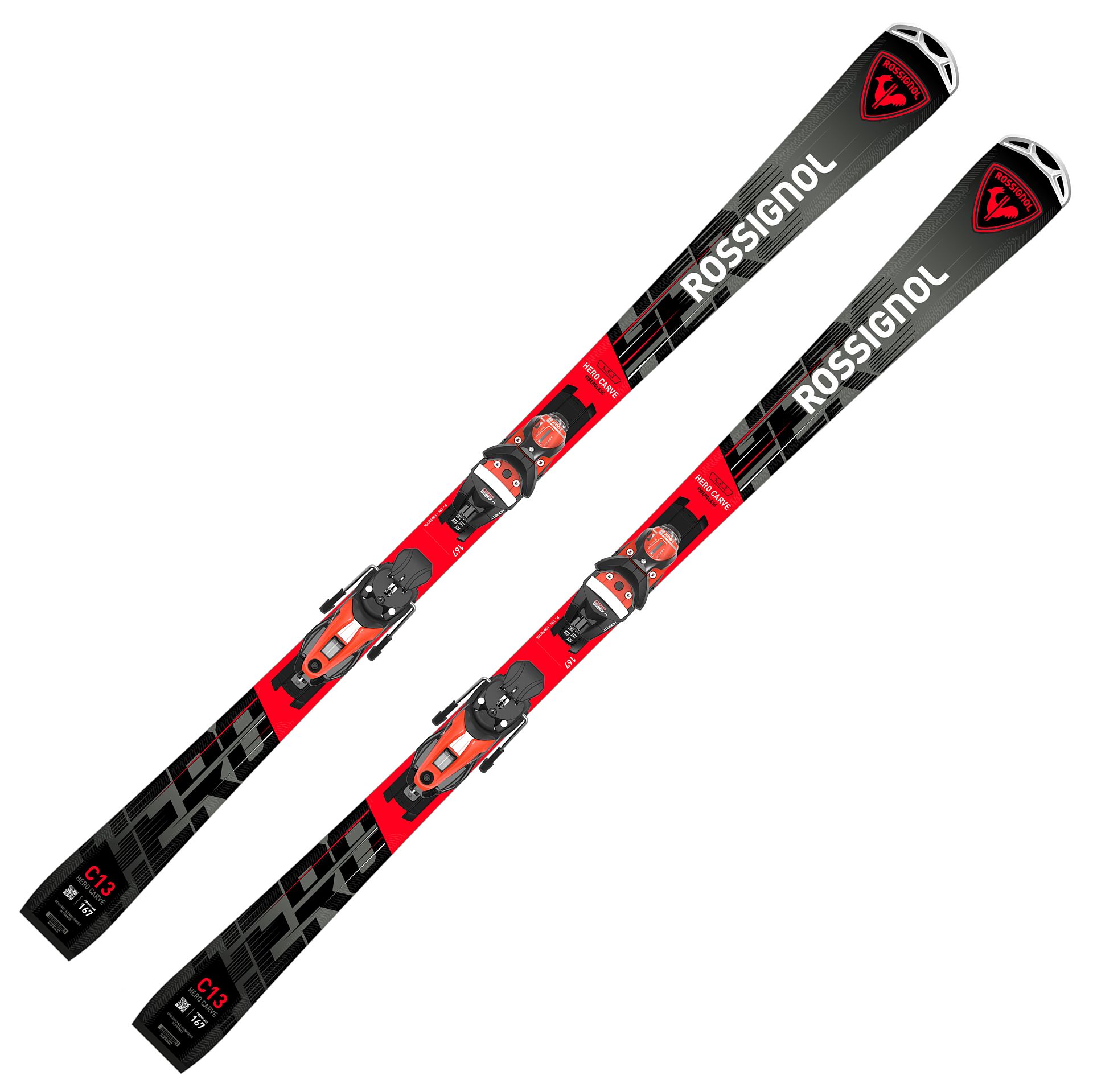 Rossignol HERO CARVE SHORT TURN Konect + Look NX 12 GW 2024/25 - 167 Look NX 12 GW black (DIN 3,5-12)