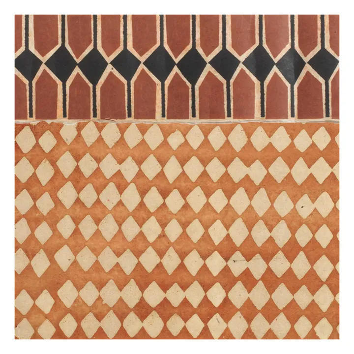 Le Monde Sauvage Superfrise Vertebra Sienne - Set de 9 feuilles | Terracotta