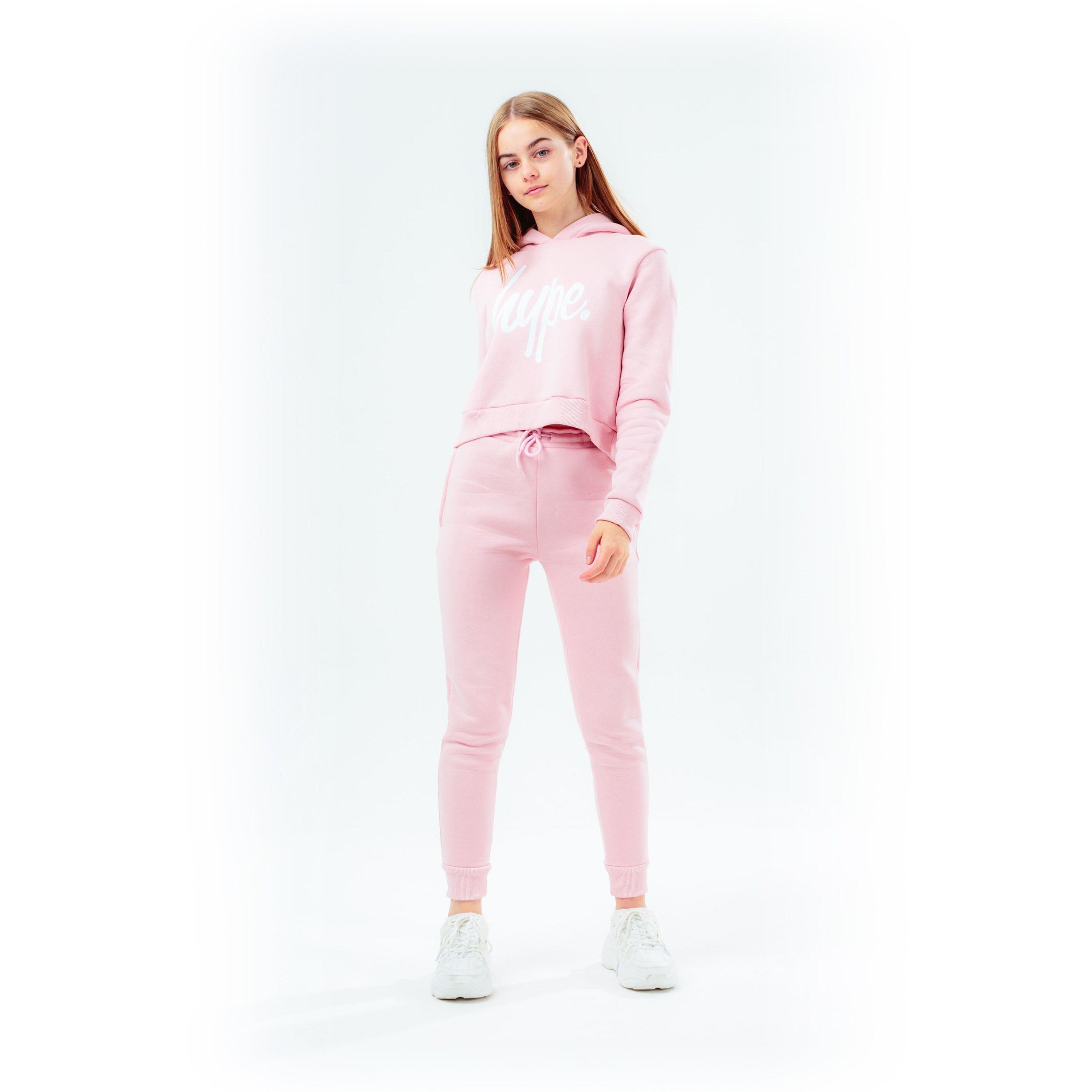 Hype Script Kids Crop Hoodie