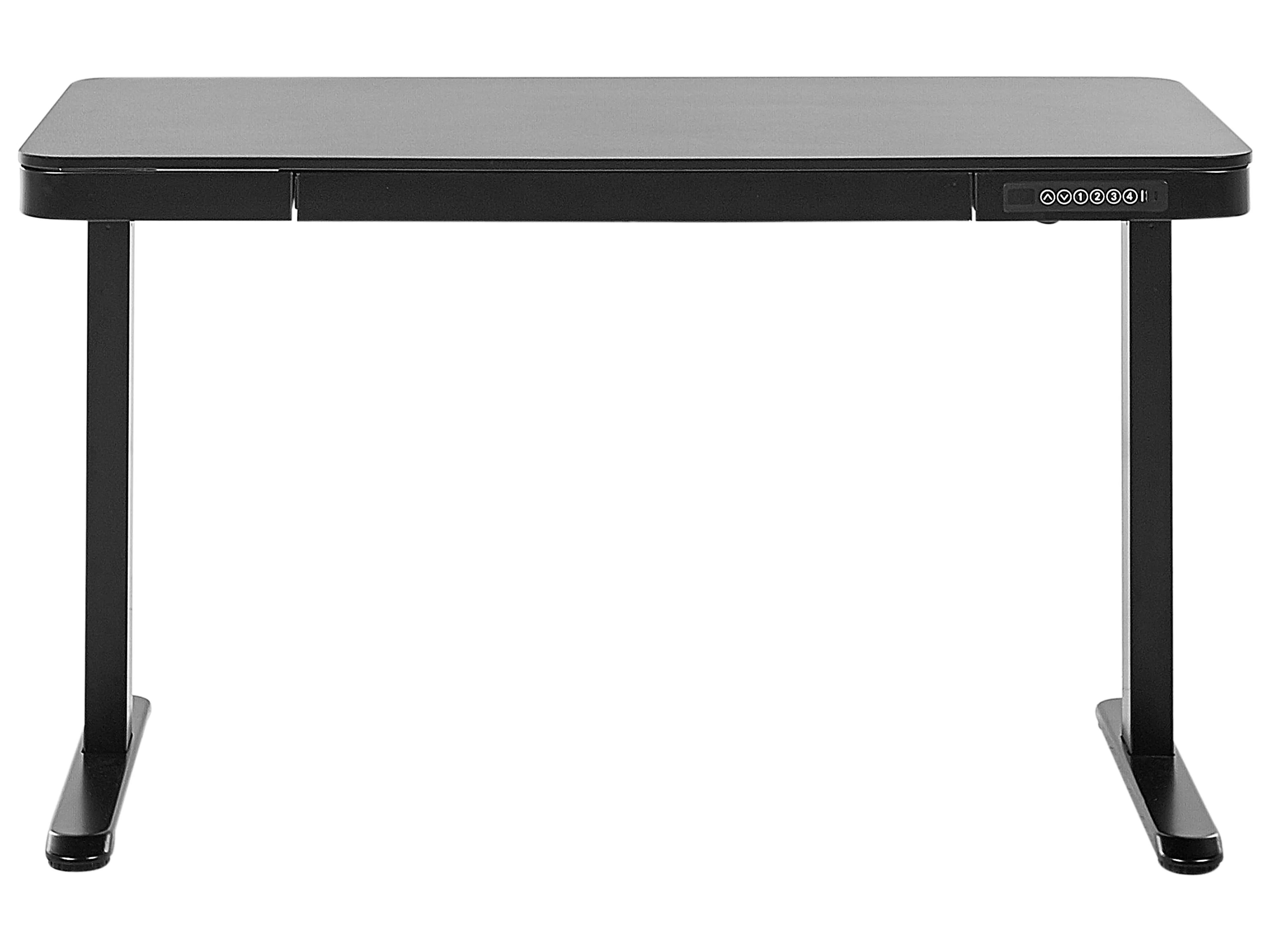Elektrisch verstelbaar sta-bureau KENLY Zwart 120 cm 60 cm met USB-poort
