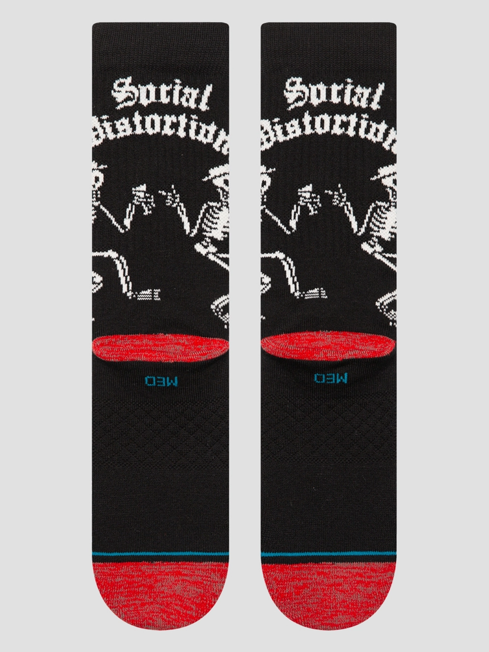 Stance Skelly Dancing Crew Socks black
