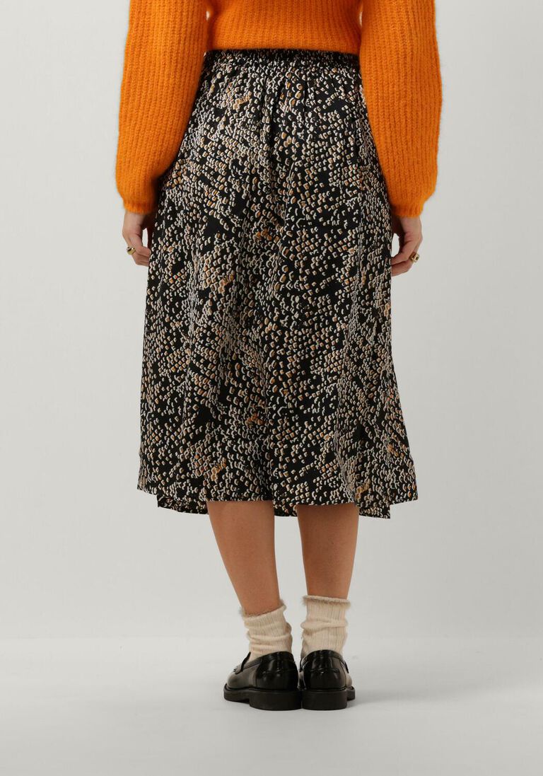 BRUUNS BAZAAR zwarte bruuns bazaar midirok acacia amattas skirt