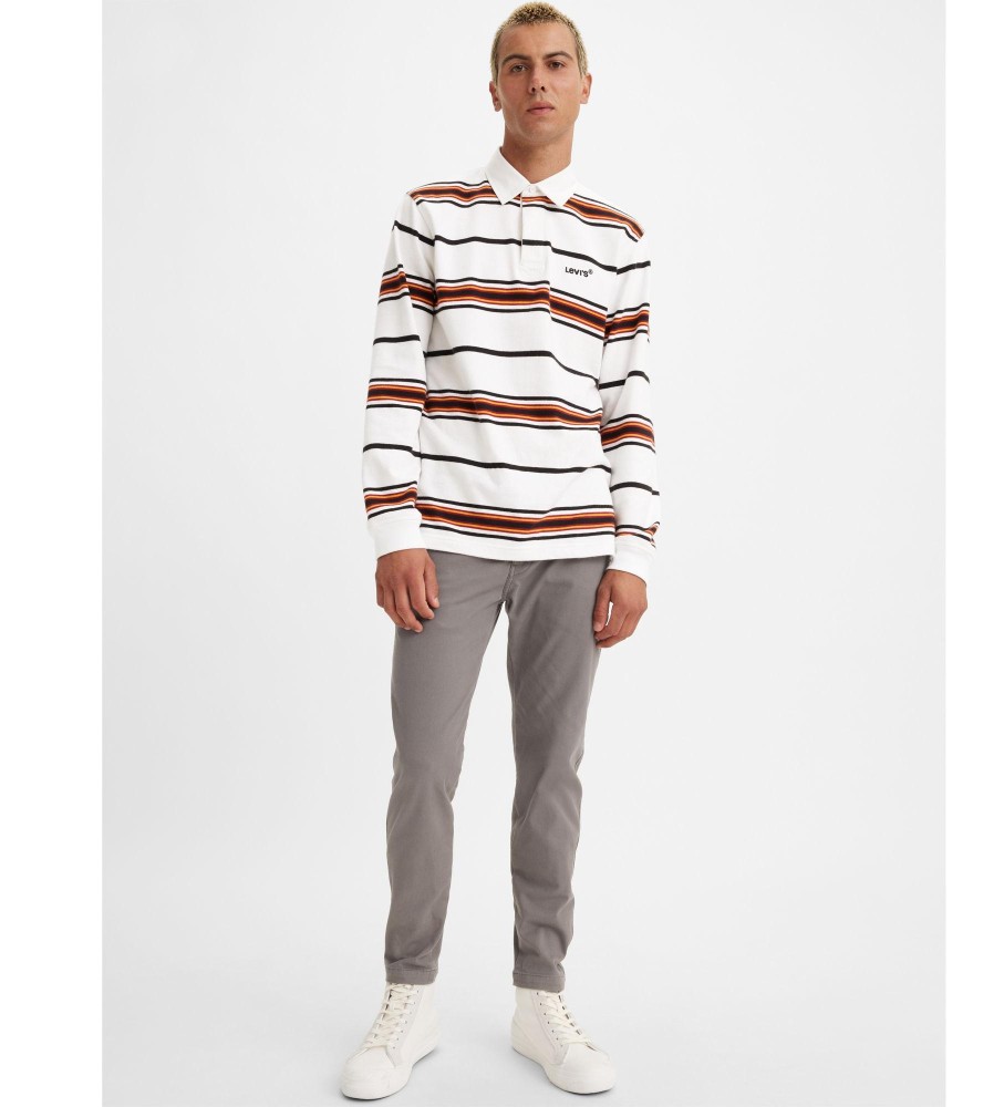 Calça jeans Levi's cinza rasgada