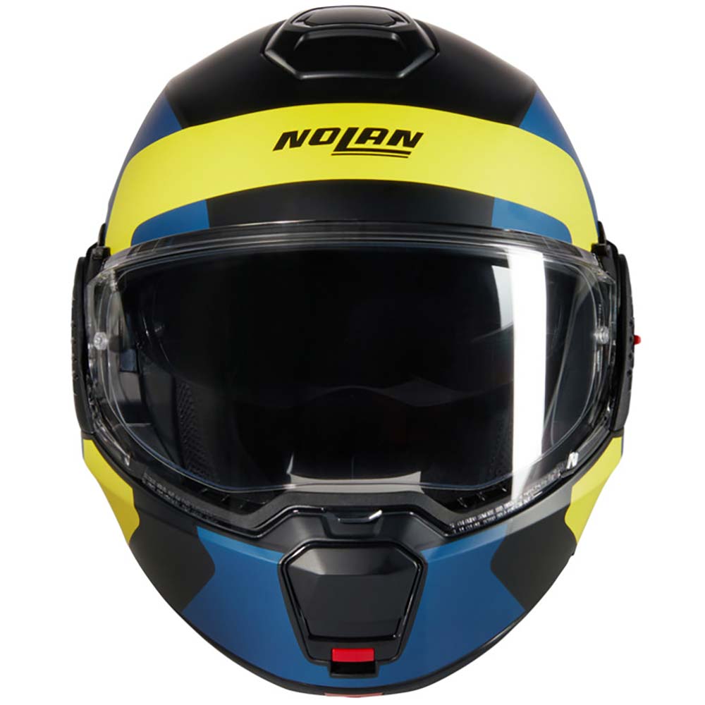 Nolan - Casque N120-1 Omocromo N-Com Noir / Bleu / Jaune / Mat