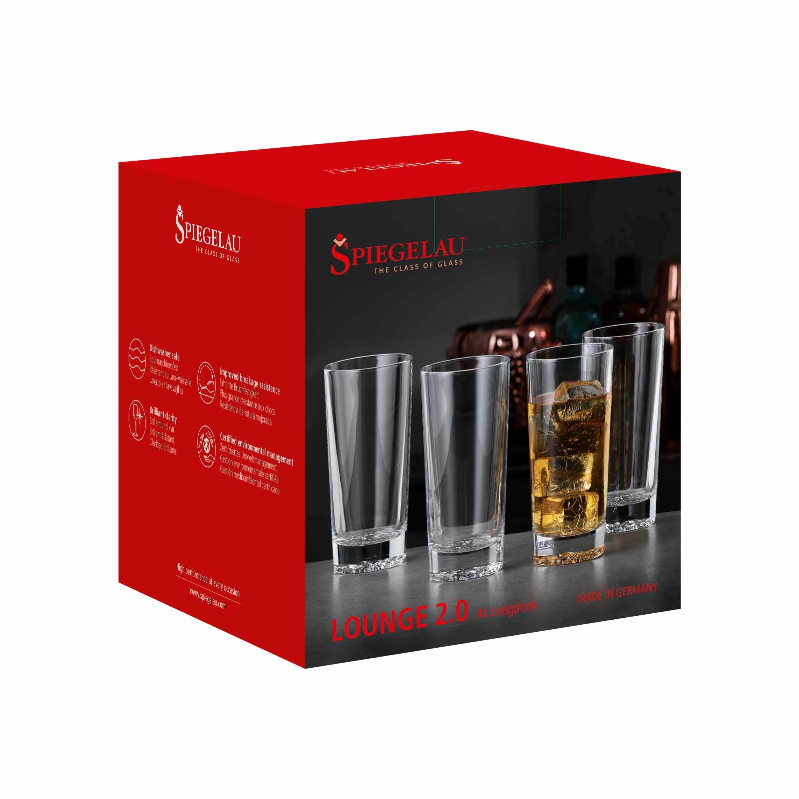 Spiegelau Longdrinkgläser Lounge 2.0 305 ml 4er Set