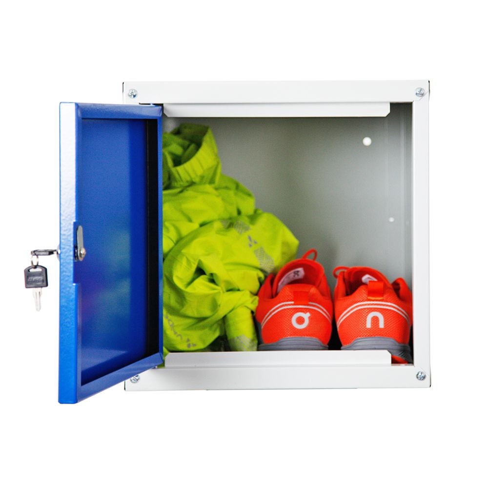 PROREGAL Cubic Locker Cube HxBxD 35 x 35 x 35 cm Grijs/Blauw