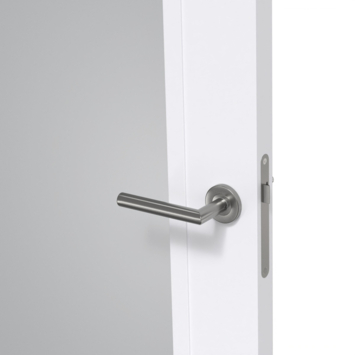 Arne & Bodil binnendeur ABD501 rook glas - extra wit afgelakt - glaslat extra wit