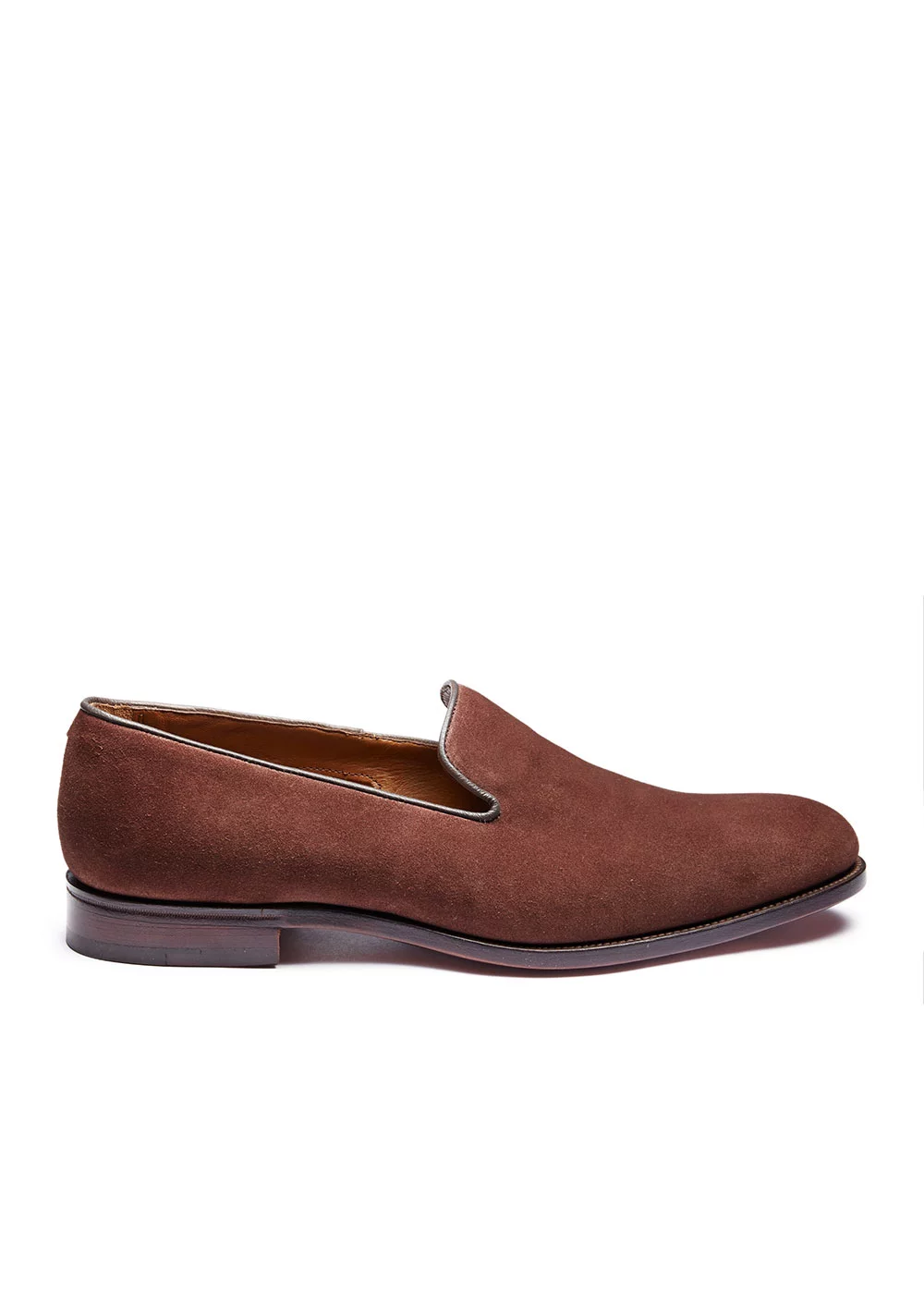 MOCASSIN HUGO VEAU VELOURS MARRON
