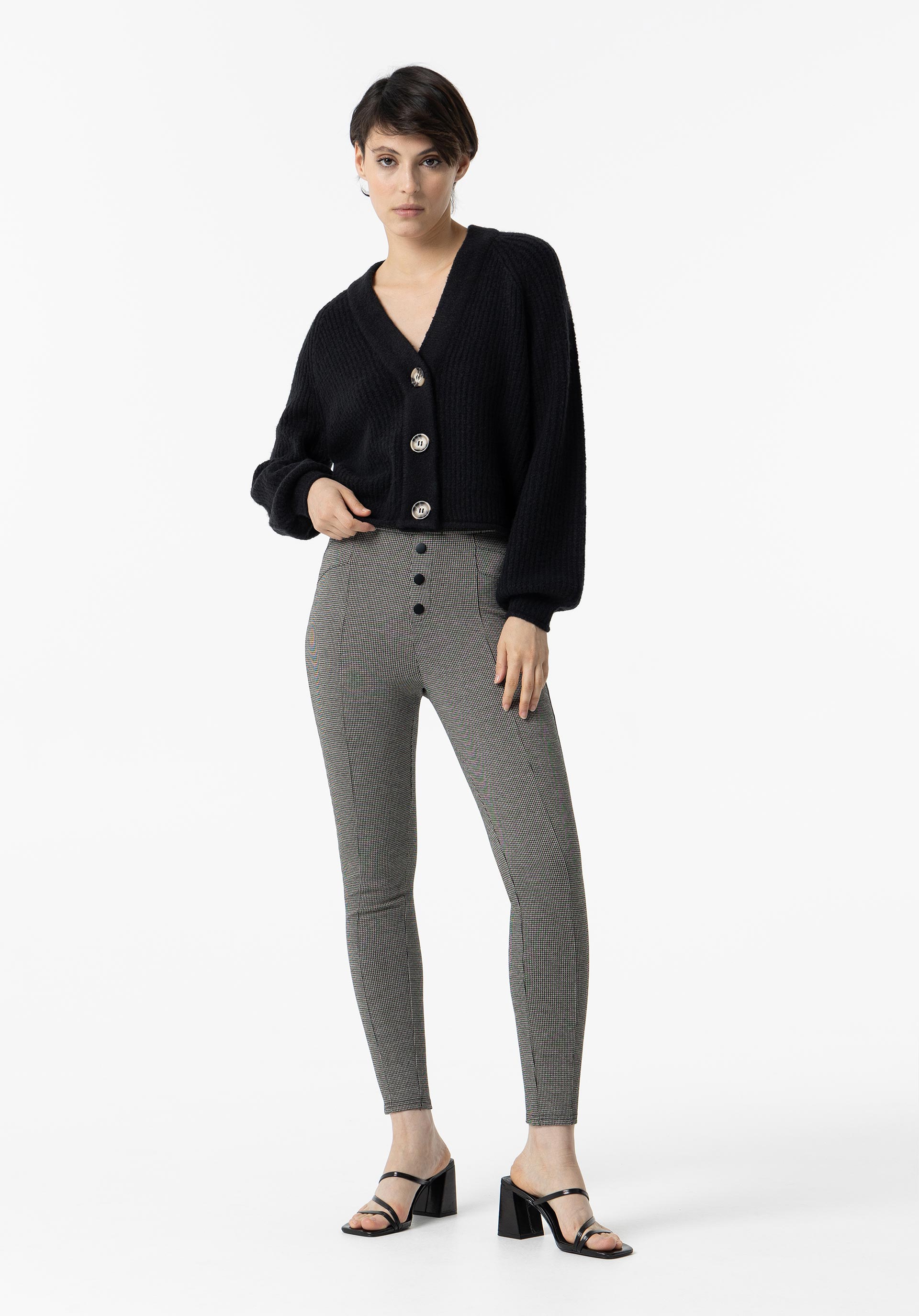 Leggings Efeito Push-up Pata de Galo