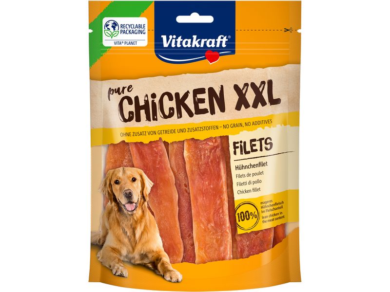 Vitakraft Kausnack Chicken Hühnchenfilet XXL 250 g Kausnack für Hunde