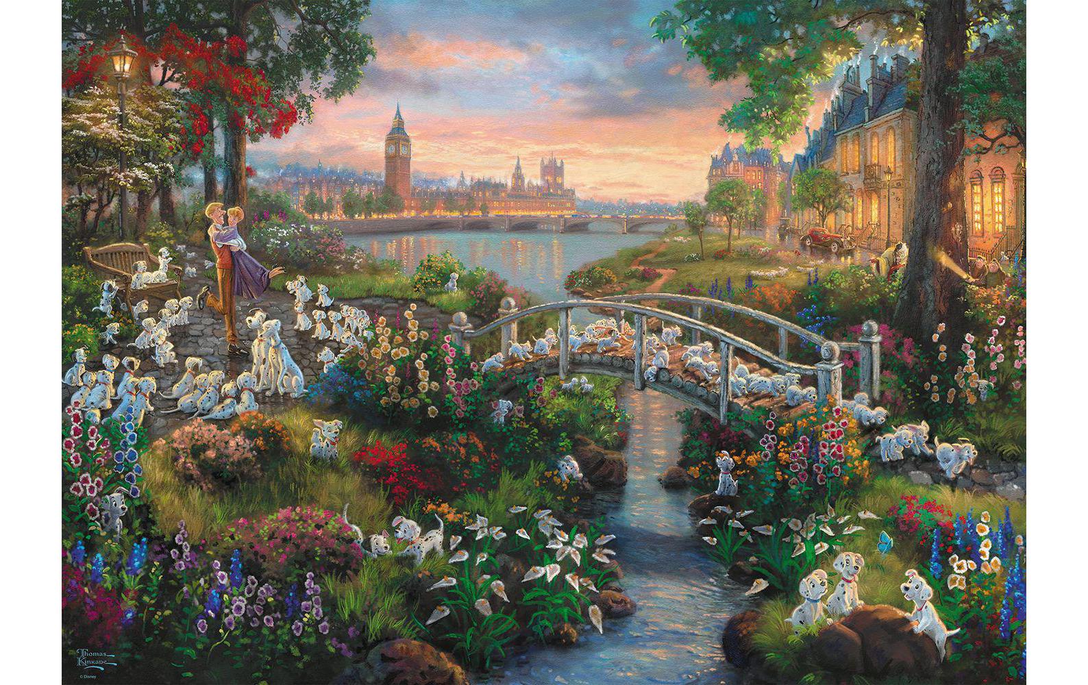 Puzzle Disney 101 DalmatinerThomas Kinkade: Maler des Lichts