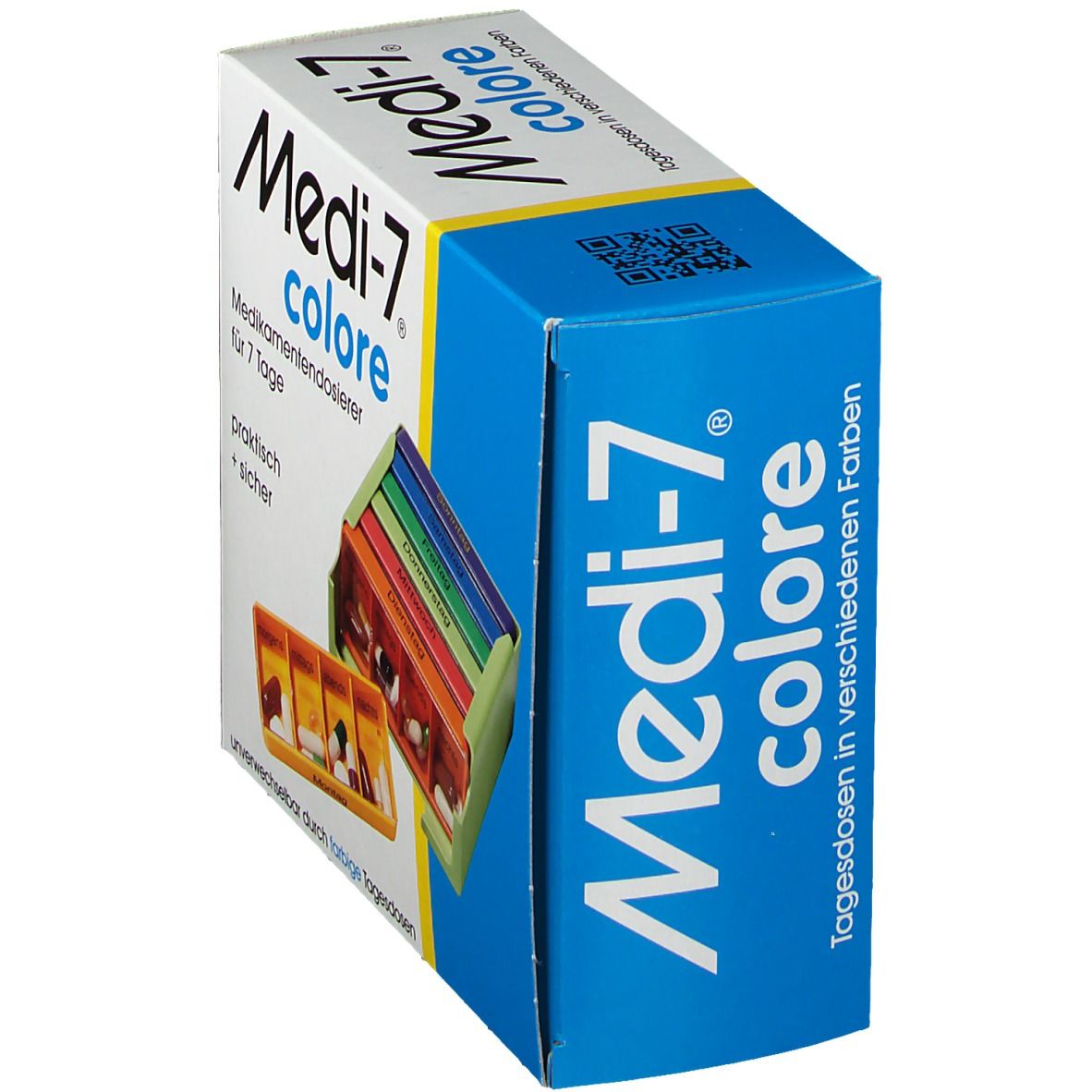 Medi-7 Medikamentendosierer für 7 Tage colore