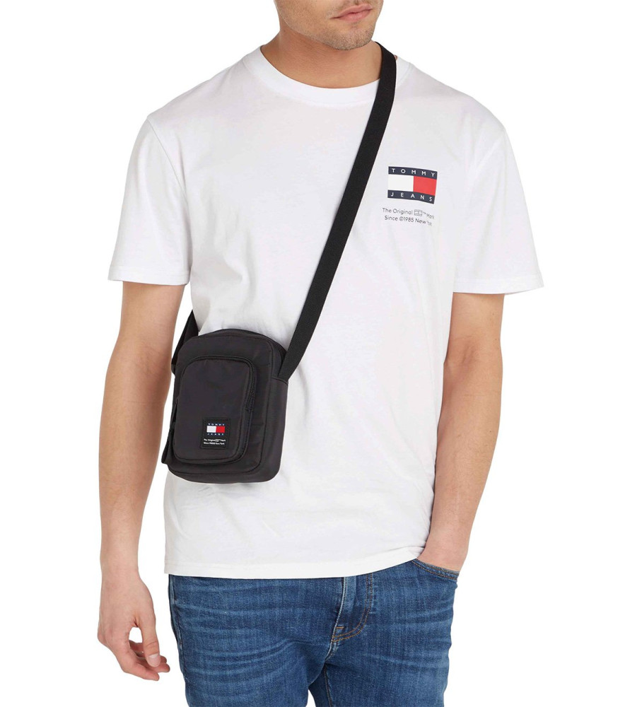 Bolsa de ombro Tommy Jeans Reporter, preta