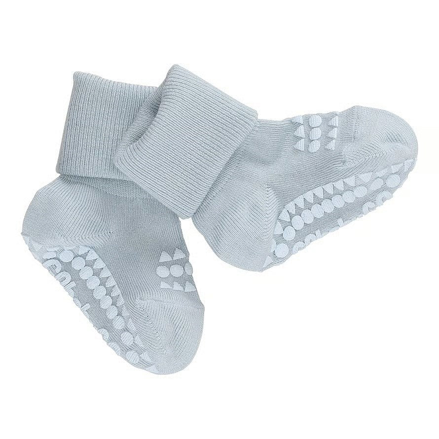 Bamboo Strømper Antislip Sky Blue - Gobabygo