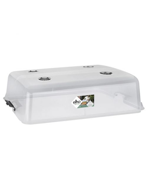 Elho Green Basics Kweekhuis Deksel Super - Kweekbenodigdheden - 74.8x56.6x22.3 cm Transparant Xxl
