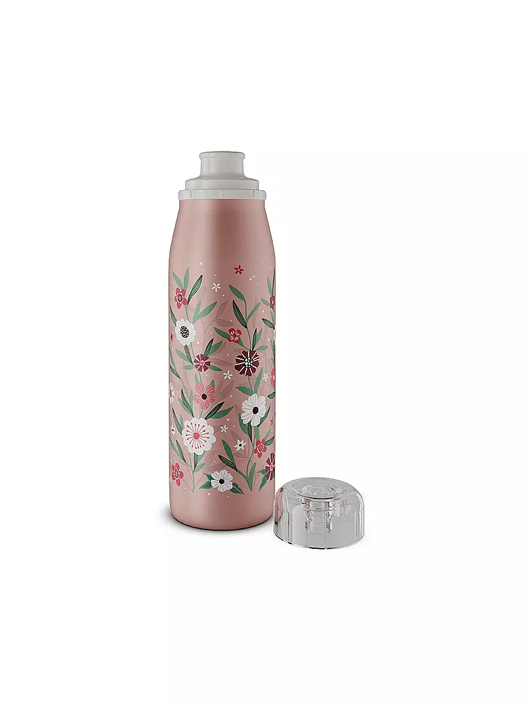 ALFI Isolierflasche - Thermosflasche Kids 0,5l Flowers rosa
