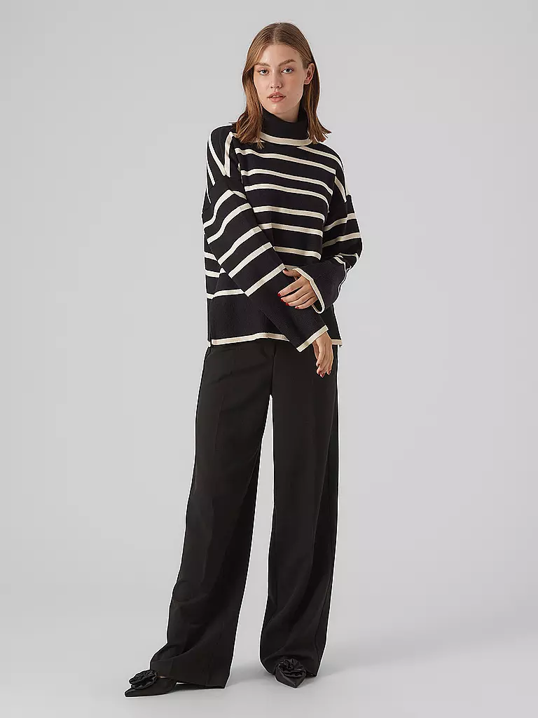 VERO MODA Rollkragenpullover VMSABA schwarz