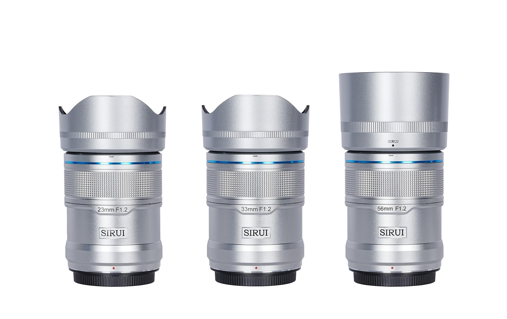 Festbrennweite Sniper 23, 33, 56mm F/1.2 Silber Fujifilm X<br>Das 3-Objektiv-Set aus der Sniper-Serie mit Autofokus in Silber