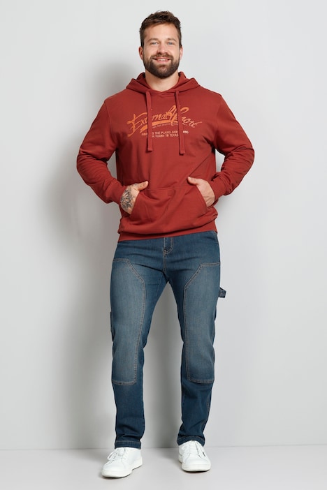 Boston Park Hoodie, Schriftzug, Kapuze, bis 72/74