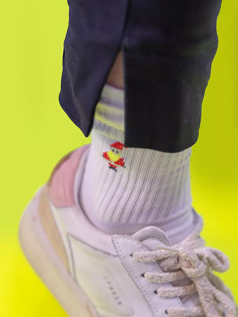 OOLEY Socken ICON NEON weiß weiss