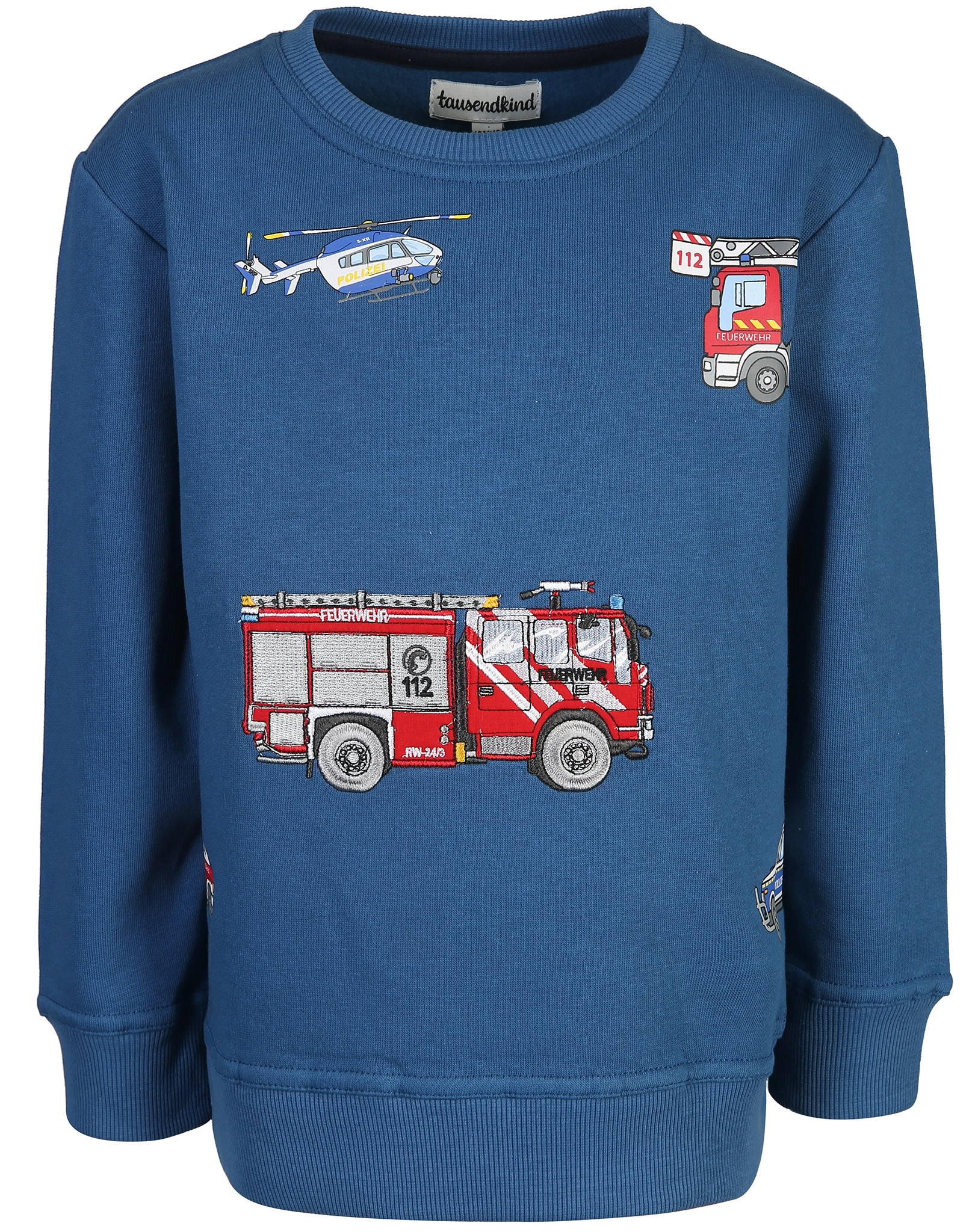 Sweatshirt FAHRZEUGE in mittelblau