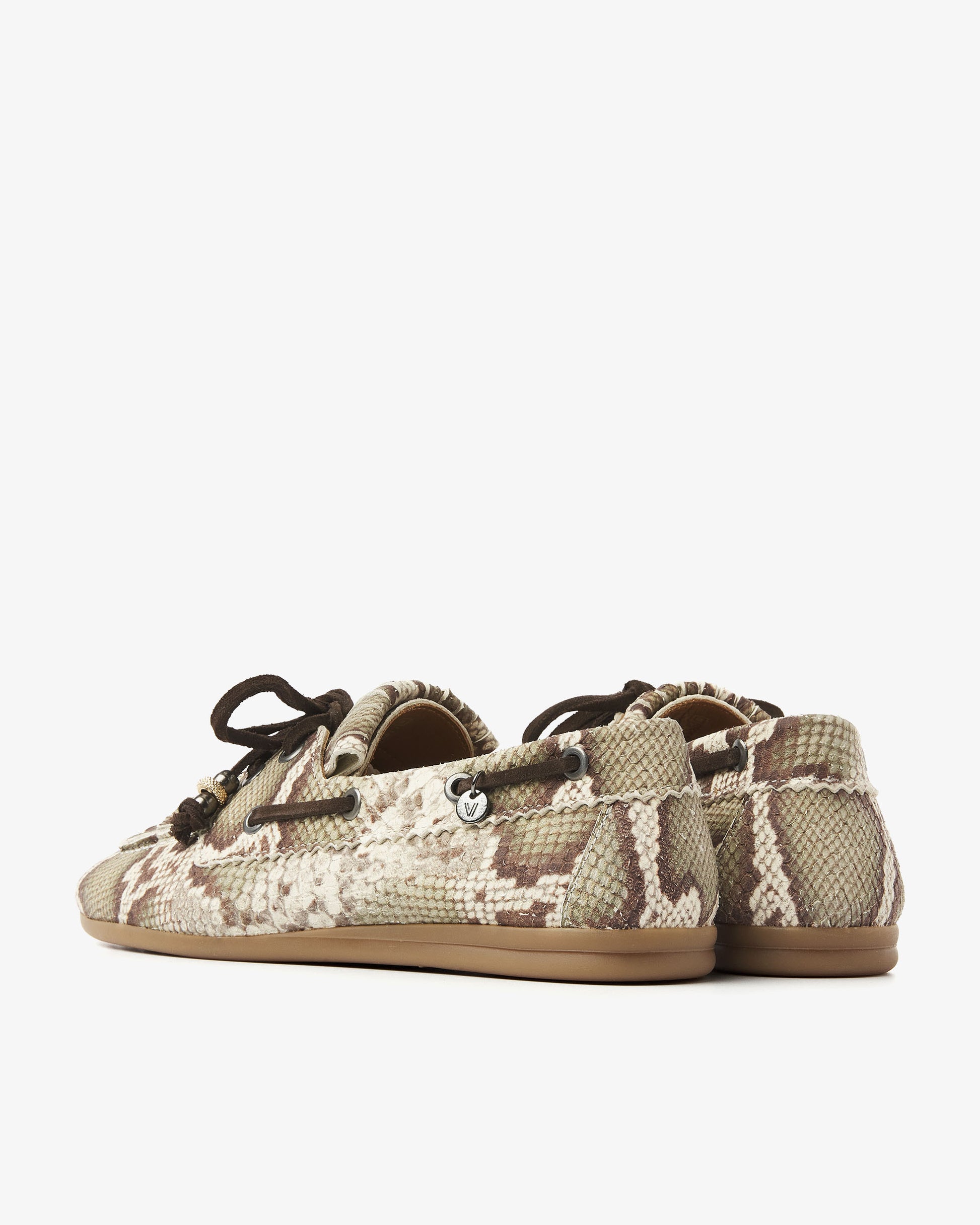VIA VAI slangenprint dames loafers June Loua