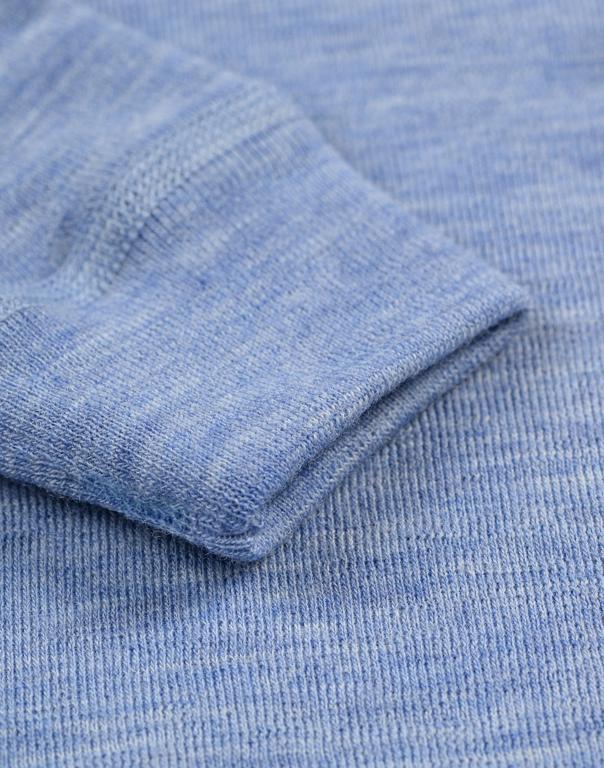 Shirt van merinowol voor baby's in Marineblauw
