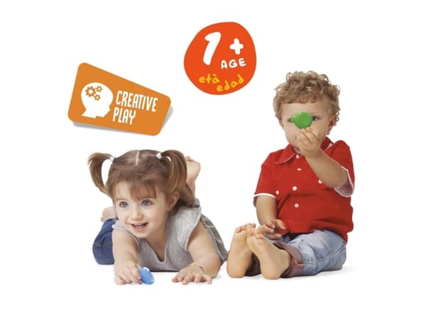 Carioca Teddy BABY, 6 stykker, Blå, Grønn, Oransje, Rød, Fiolett, Gult, 1 år, Gutt/Jente, Hengende boks, Motor skills training