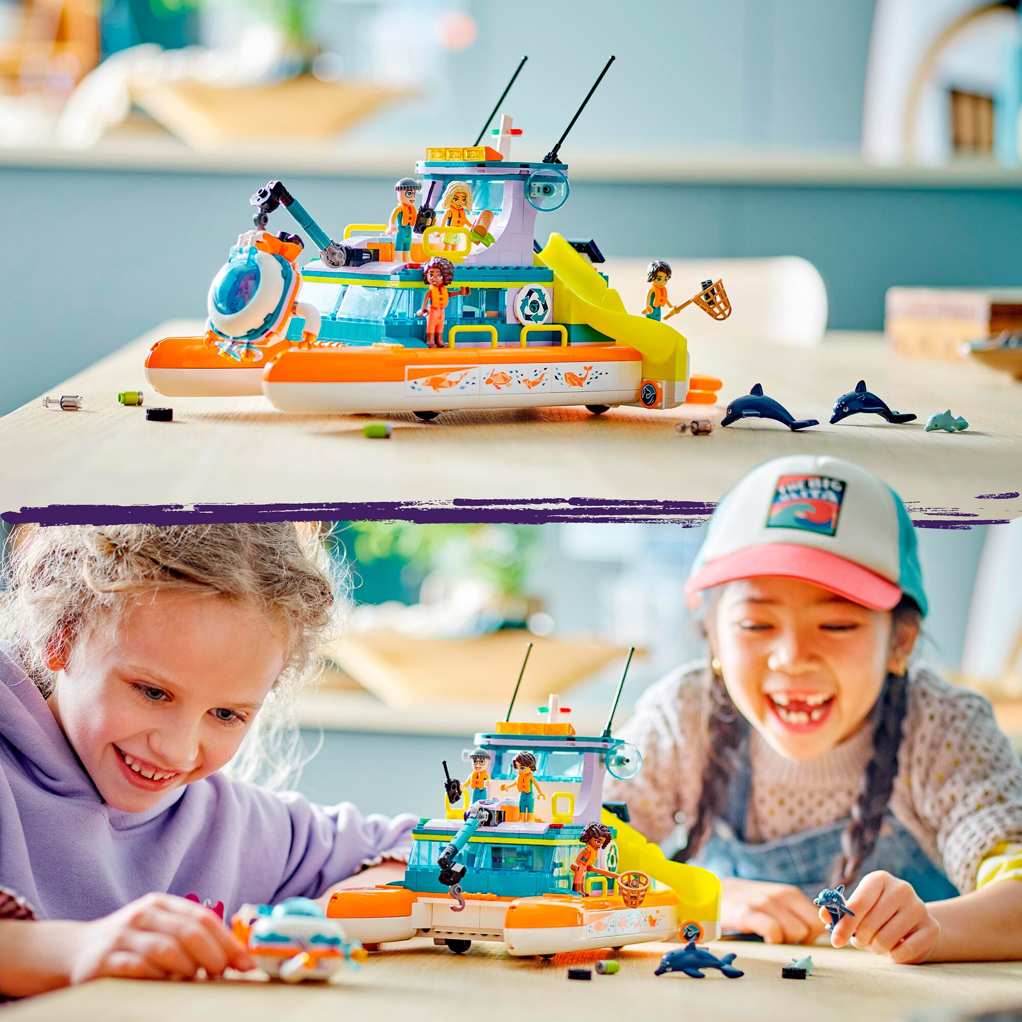 LEGO Konstruktionsspielzeug Friends Seerettungsboot