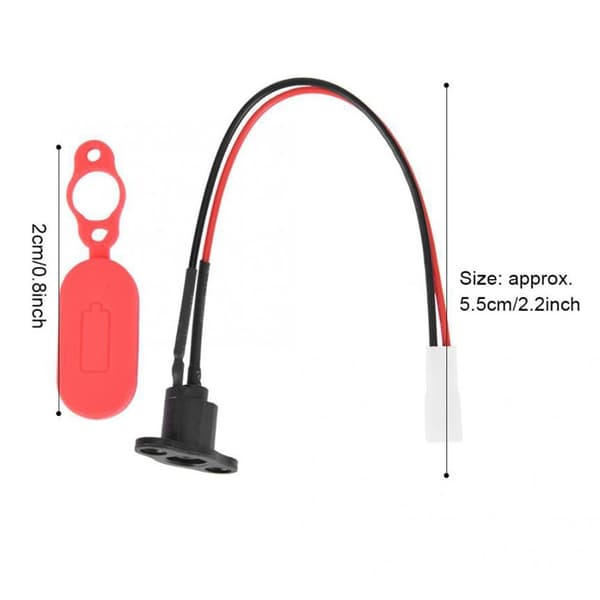 For Xiaomi M365/Pro ladeport+Beskyttelsesreservedel