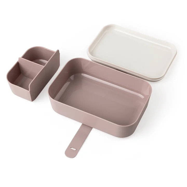 Sebra - Lunchbox mit Silikonband, Teeny Toes, pink